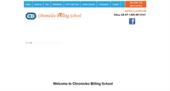 Desktop Screenshot of chroniclesbillingschool.com