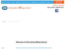 Tablet Screenshot of chroniclesbillingschool.com